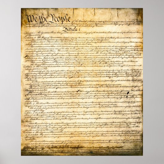VERFASSUNG DER VEREINTEN STAATEN POSTER (Vorne)