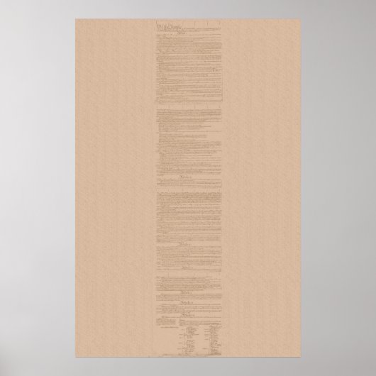 Verfassung der Vereinten Staaten Poster (Vorne)