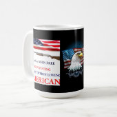 VERFASSUNG LIEBT AMERIKANER KAFFEETASSE (Vorderseite Links)