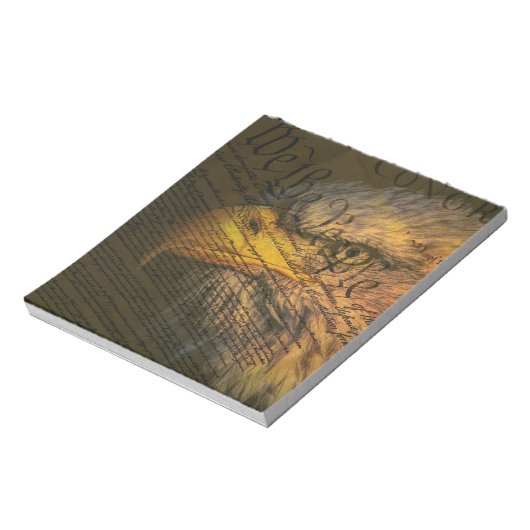 Verfassung mit Adler Notizblock (Rotiert)