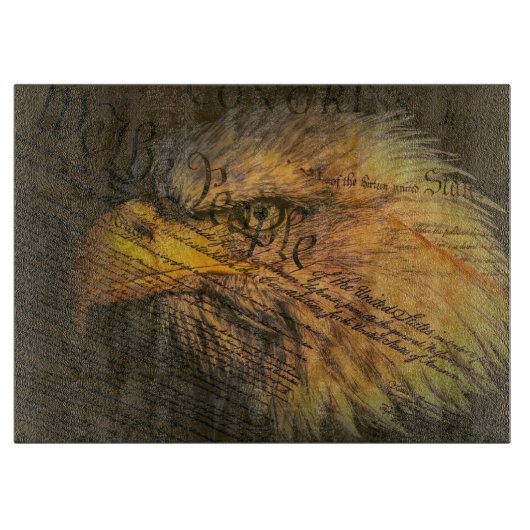 Verfassung mit Adler Schneidebrett (Vorderseite)