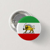 Verfassung: Monarchie der iranischen Flagge (1907- Button (Vorne & Hinten)