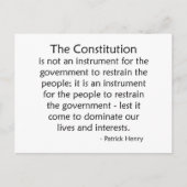 Verfassung Postkarte (Vorderseite)