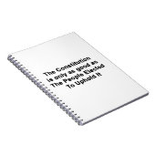 Verfassung so gut wie gewählte Beamte Notizblock (Rechte Seite)