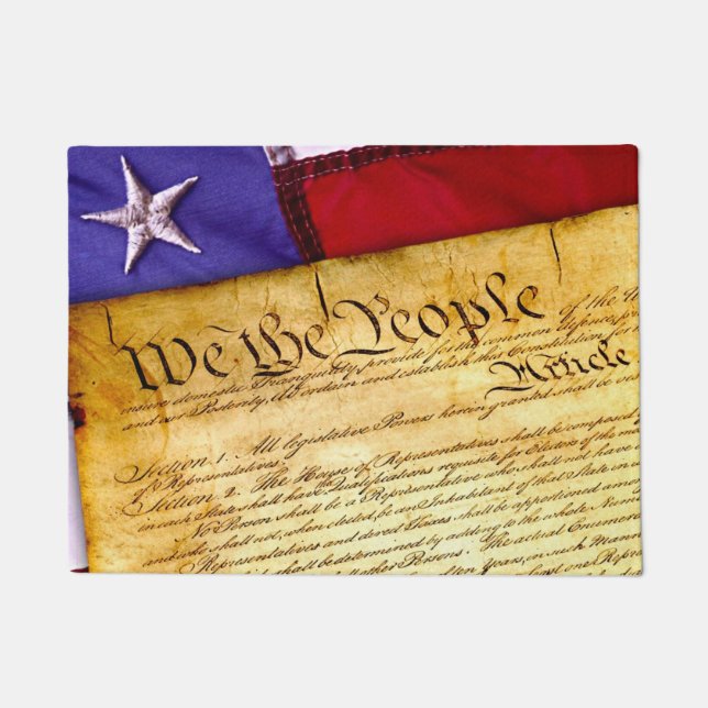 Verfassung Tür Mat Fußmatte (Vorderseite)