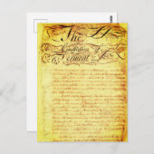 Verfassung von Vermont (1777) Postkarte (Vorne/Hinten)