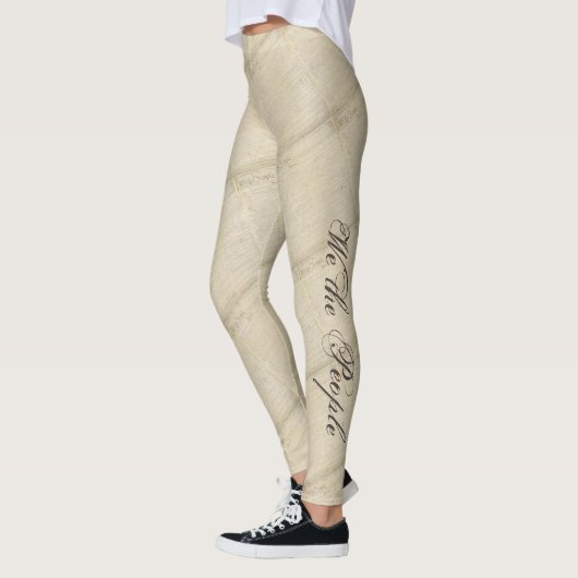 Verfassung "Wir das Volk" - Patriotische Pfeiler Leggings (Links)