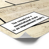 Verfassungskrise impliziert Trump-Verfassung Poster (Ecke)