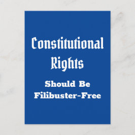 Verfassungsrecht Filibuster Free Postcard Postkarte