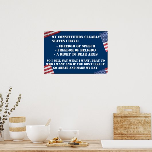 VERFASSUNGSRECHTE POSTER (Küche)