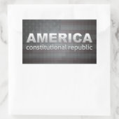Verfassungsrepublik Rechteckiger Aufkleber (Tasche)