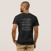 VERFASSUNGSURKUNDE DER RÜCKSEITEN-NUR - FDR 2. T-Shirt (Schwarz voll)