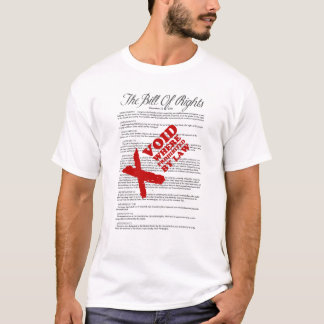 Verfassungsurkunde: Lücke, wo verboten durch T-Shirt