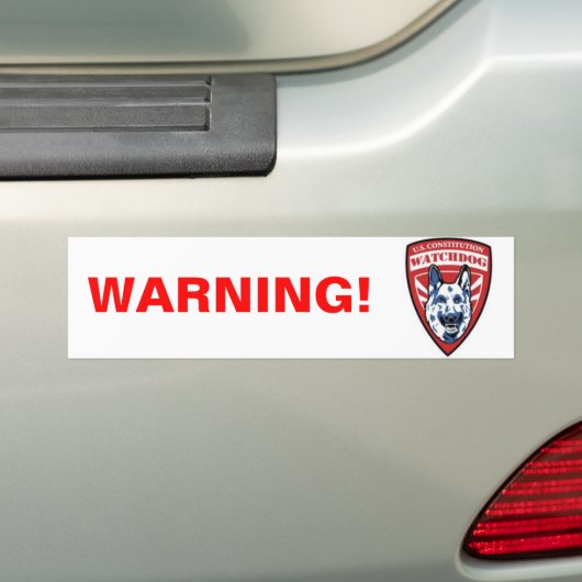 Verfassungswachhund Autoaufkleber (Auf Auto)