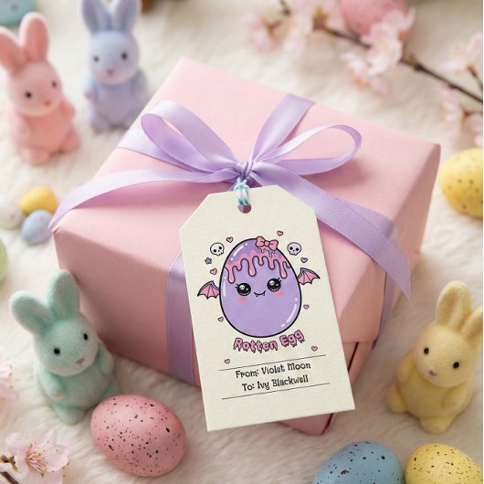 Verfaultes Ei Pastell Goth Ostern Rosa Lavendel Geschenkanhänger