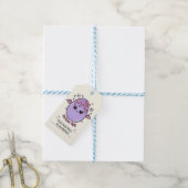 Verfaultes Ei Pastell Goth Ostern Rosa Lavendel Geschenkanhänger (Mit Garn)