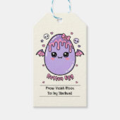 Verfaultes Ei Pastell Goth Ostern Rosa Lavendel Geschenkanhänger (Vorderseite)