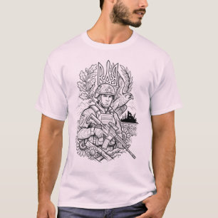 Verfechter der Freiheit Moderne Ukrainische Mili T-Shirt