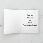 VERFEHLT EUCH, LIEBE IHR MEOW KARTE (Innenseite)