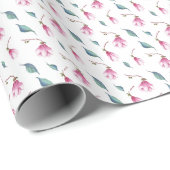 Verfeinerte Eleganz Blumen Geschenkpapier (Rolleneckpunkt)