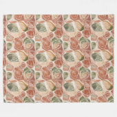 Verfeinerte Rust-Kupfer-Boho-Wurfdecke als Geschen Fleecedecke (Vorderseite (Horizontal))