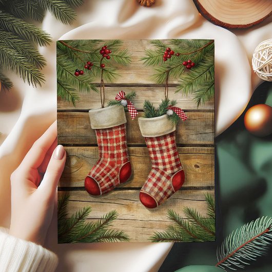 Verfeinerte Weihnachtsglocken rustikales Decoupage Seidenpapier