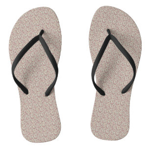 Verfeinertes Burgund und Teal Vintage-Blumenmuster Badesandalen