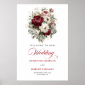 Verfeinertes Marineblumen- Eukalyptus- Gold Willko Poster (Vorne)
