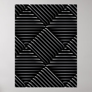 Verfeinertes Quadratmuster 2 Poster