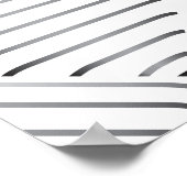 Verfeinertes Quadratmuster Poster (Ecke)