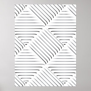 Verfeinertes Quadratmuster Poster