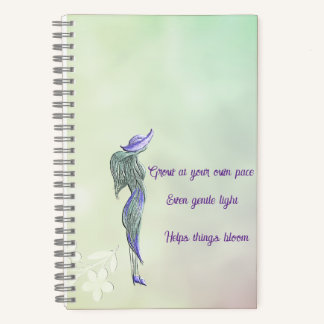 Verfeinertes ruhiges Spiralnotizbuch Notizblock