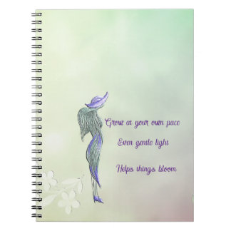 Verfeinertes ruhiges Spiralnotizbuch Notizblock
