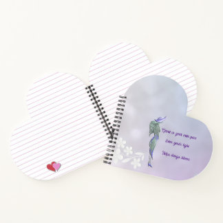 Verfeinertes ruhiges Spiralnotizbuch Notizblock