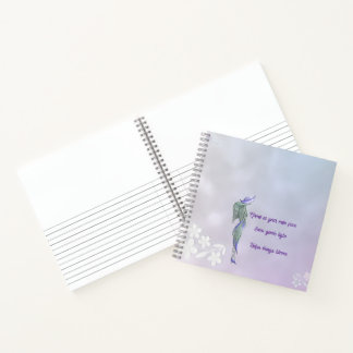 Verfeinertes ruhiges Spiralnotizbuch Notizblock