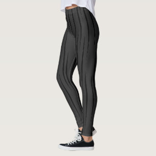 Verfeinertes Schwarz Einzigartige Flammen Dunkelgr Leggings