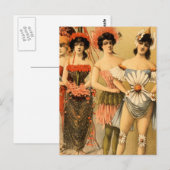 Verfeinertes Vaudeville Postkarte (Vorne/Hinten)