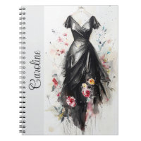 Verfeinertes viktorianisches Schwarz-Weiß-Kleid
