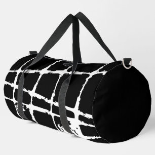 Verfeinertes weißes Licht Grunge modernes schmutzi Duffle Bag