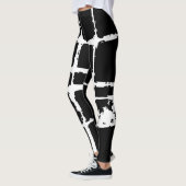 Verfeinertes weißes Light-Grunge-Mesh modern schmu Leggings (Links)