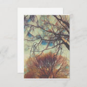 Verfestigte Glaszweige Einladung (Vorne/Hinten)