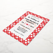 Verflochtene Herzen Folieneinladung (Gedreht)