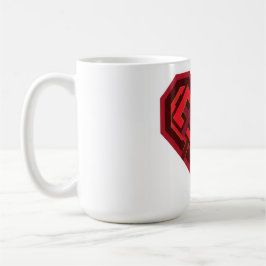 Verflochtenes Herz der Liebe Kaffeetasse