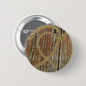Verflochtenes Herzen verwirrtes romantisches Button (Vorne & Hinten)