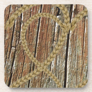 Verflochtenes Herzen verwirrtes romantisches Untersetzer