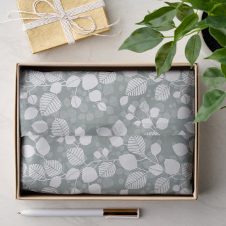 Verflochtenes Laub Blätterdach Pastell Botanisch Seidenpapier