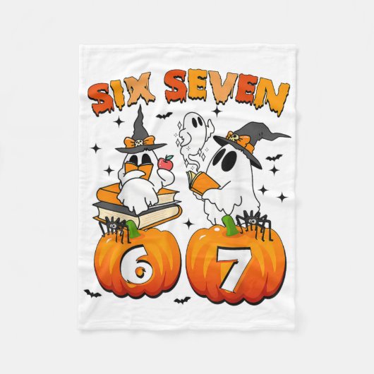 Verflucht 67 Meme Six Seven 6-7 Lustiger Internet- Fleecedecke (Vorderseite)