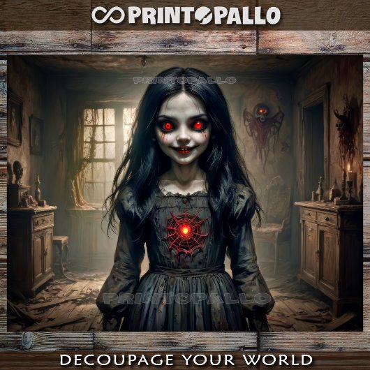 Verflucht des Roten Talisman im gruseligen Haus Seidenpapier