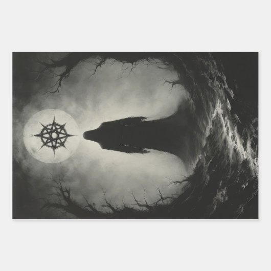 Verfluchte Altare und schwarze Magie-Adepten Geschenkpapier Set (Vorderseite 2)