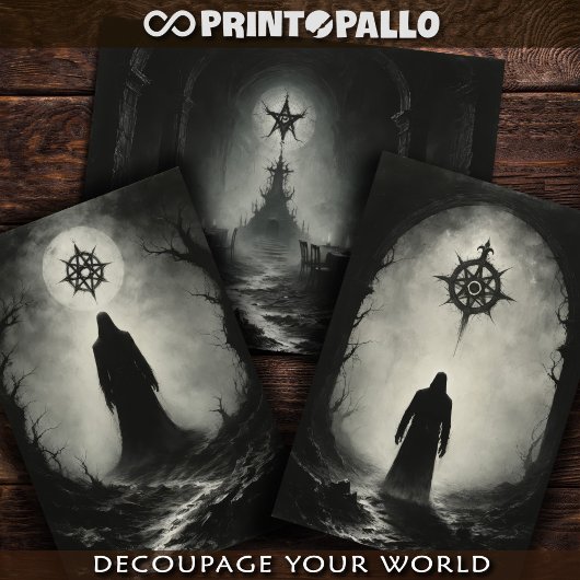 Verfluchte Altare und schwarze Magie-Adepten Geschenkpapier Set